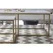 Essentials For Living Traditions Marble Nesting Coffee Table - White/Gold
