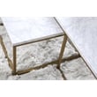 Essentials For Living Traditions Marble Nesting Coffee Table - White/Gold