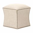 Essentials For Living Essentials York Fabric Ottoman in Bisque Beige