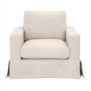 maxwell sofa chair in bisque french linen