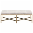 Star International Furniture Traditions Strand Resin Coffee Table in White