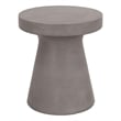Essentials For Living District Tack Stone Accent Table in Slate Gray