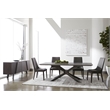 Essentials For Living District Industry Stone Dining Table in Black