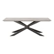 Essentials For Living District Industry Stone Dining Table in Black