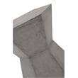 Essentials For Living District Bento Stone Accent Table in Slate Gray