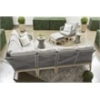 Essentials For Living District Bento Stone Accent Table in Slate Gray