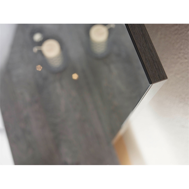 Essentials For Living Vivente Noble Plastic Mirror in Gray High Gloss