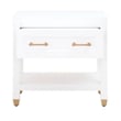 Essentials For Living Traditions Stella 1-Drawer Wood Nightstand in White