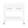 Essentials For Living Traditions Stella 1-Drawer Wood Nightstand in White