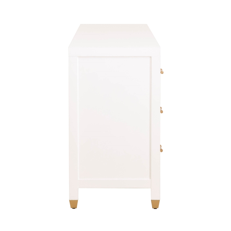 Essentials For Living Traditions Stella 6-Drawer Wood Dresser in White