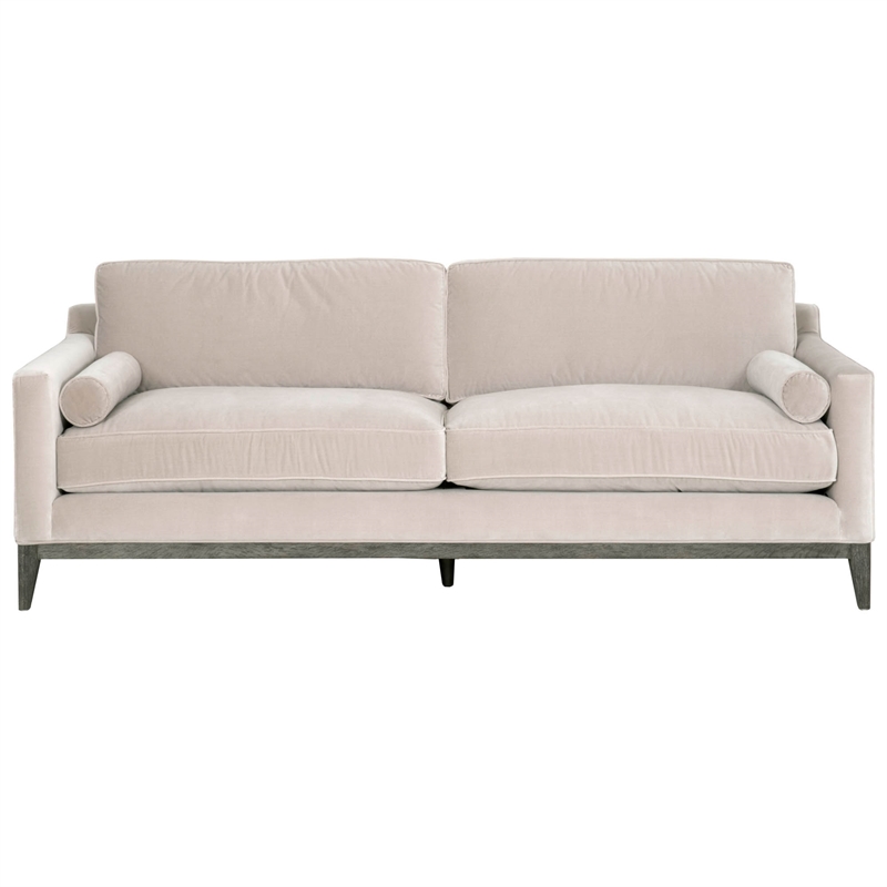 Details About Parker 86 Post Modern Sofa In Taupe Velvet
