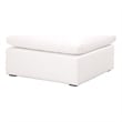 Essentials For Living Stitch & Hand Sky Fabric Modular Ottoman in White