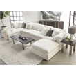 Essentials For Living Stitch & Hand Sky Fabric Corner Chair in White