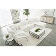 Essentials For Living Stitch & Hand Sky Fabric Corner Chair in White