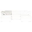 Essentials For Living Stitch & Hand Sky Fabric Corner Chair in White