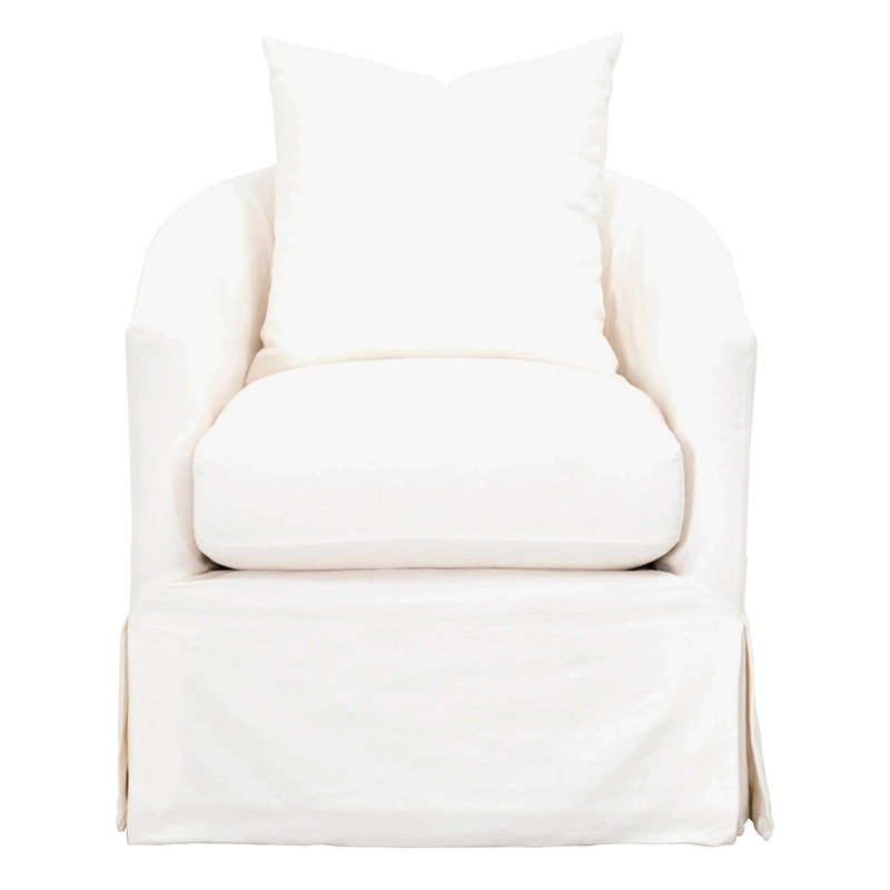 Essentials For Living Stitch & Hand Faye Fabric Club Chair in Cream