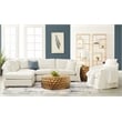 Essentials For Living Stitch & Hand Faye Fabric Club Chair in Cream