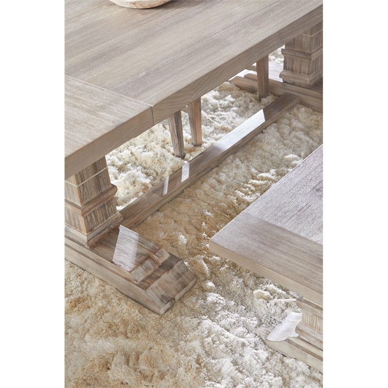 Essentials For Living Traditions Hudson Wood Dining Table in Gray