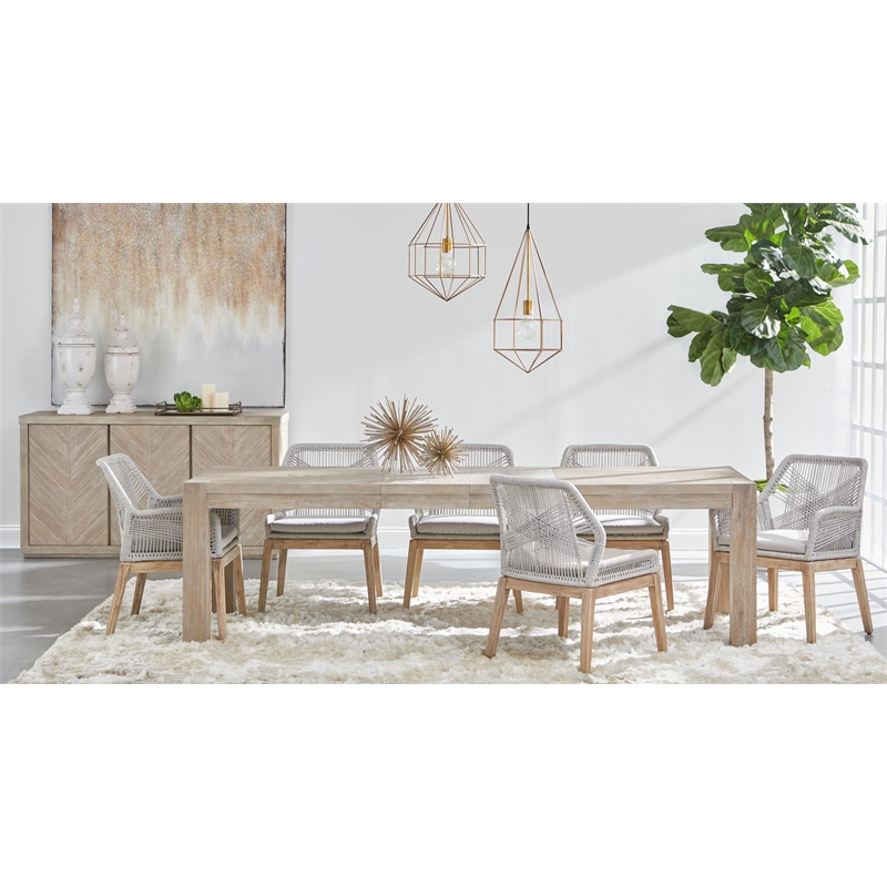 Essentials For Living Traditions Adler Wood Dining Table in Gray