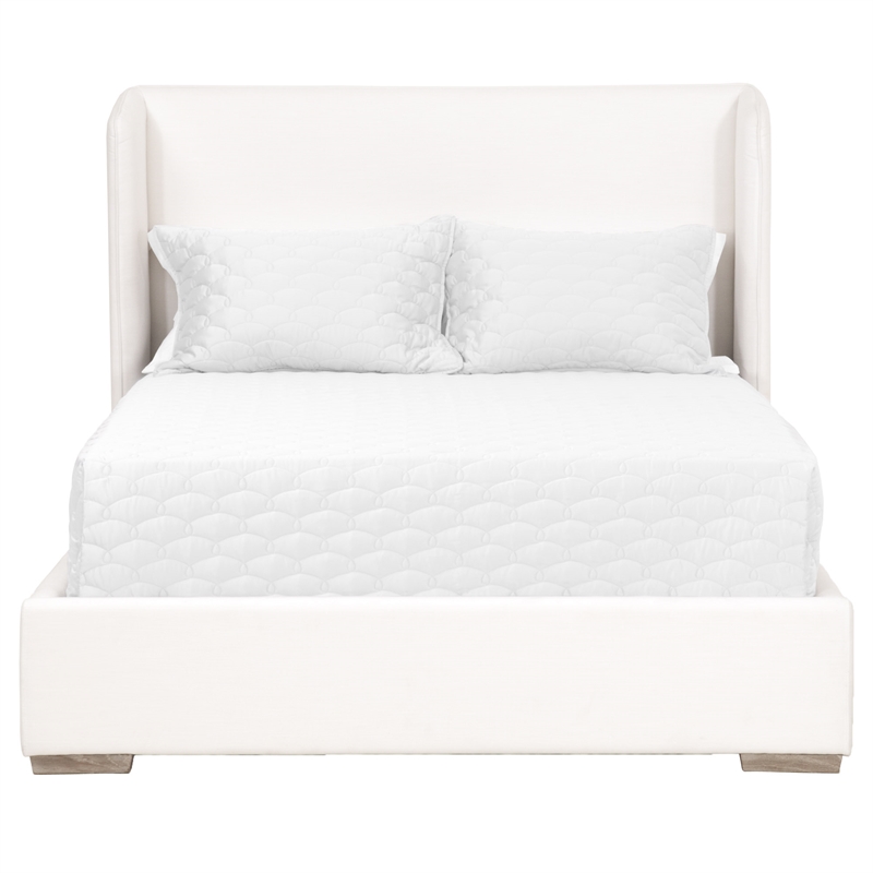 Essentials For Living Stitch & Hand Stewart Wood Queen Bed in White