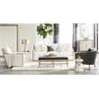 Essentials For Living District Pawn Stone Accent Table in Ivory
