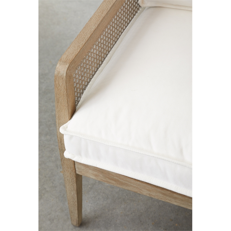 Essentials For Living Stitch & Hand Leone Wood Club Chair in Gray