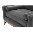 Essentials For Living Stitch & Hand Parker Fabric Sofa Chair in Gray