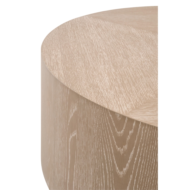 Essentials For Living District Roto Wood Large Coffee Table in Gray