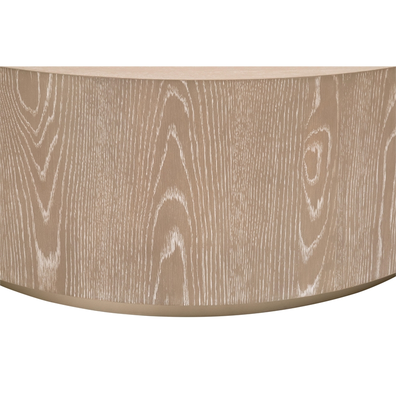 Essentials For Living District Roto Wood Large Coffee Table in Gray