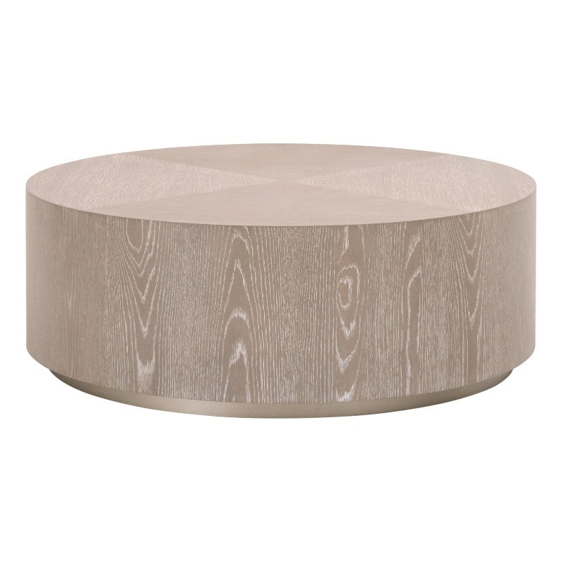 Essentials For Living District Roto Wood Large Coffee Table in Gray