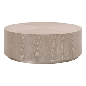 Essentials For Living District Roto Wood Large Coffee Table in Gray
