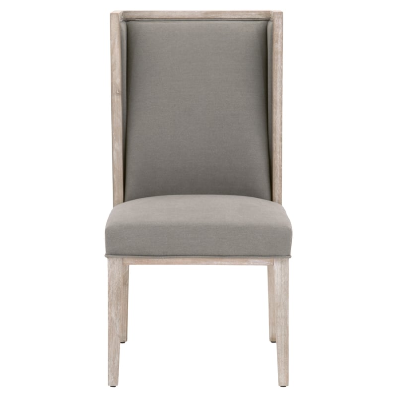 Essentials For Living Traditions Fabric Wing Chair in Gray (Set of 2)