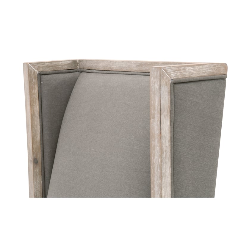 Essentials For Living Traditions Fabric Wing Chair in Gray (Set of 2)