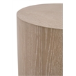 Essentials For Living District Roto Wood Large End Table in Natural Gray