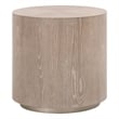 Essentials For Living District Roto Wood Large End Table in Natural Gray