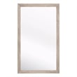 Essentials For Living Traditions Bevel Wood Mirror in Natural Gray