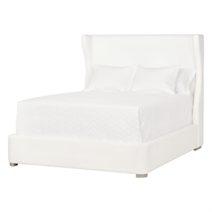 Essentials For Living Stitch & Hand Balboa Fabric Cal King Bed in White