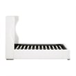 Essentials For Living Stitch & Hand Balboa Fabric King Bed in White