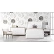 Essentials For Living Stitch & Hand Balboa Fabric King Bed in White