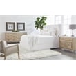 Essentials For Living Stitch & Hand Balboa Fabric King Bed in White