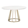 Essentials For Living Traditions Turino Metal Dining Table Base in Gold