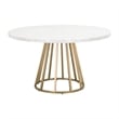 Essentials For Living Traditions Turino Metal Dining Table Base in Gold