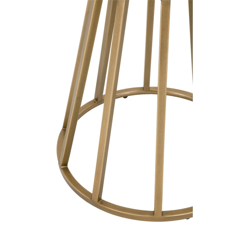Essentials For Living Traditions Turino Metal Dining Table Base in Gold