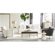 Essentials For Living Traditions Nouveau Glass End Table in Brass