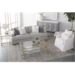 Essentials For Living Traditions Nouveau Glass End Table in Brass