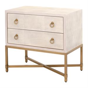 star international furniture traditions strand 2-drawer resin nightstand - white