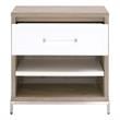Essentials For Living Traditions Wrenn 1-Drawer Wood Nightstand in Gray