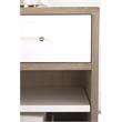 Essentials For Living Traditions Wrenn 1-Drawer Wood Nightstand in Gray
