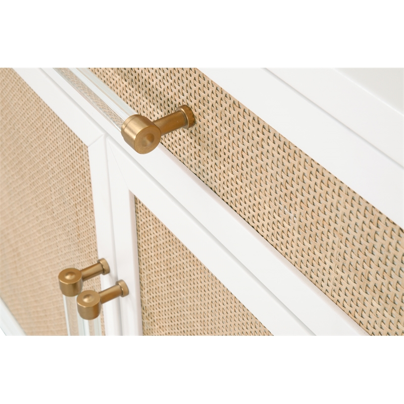 Essentials For Living Traditions Holland Wood Media Chest in White