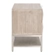 Essentials For Living Traditions Atlas 2-Drawer Wood Nightstand in Gray